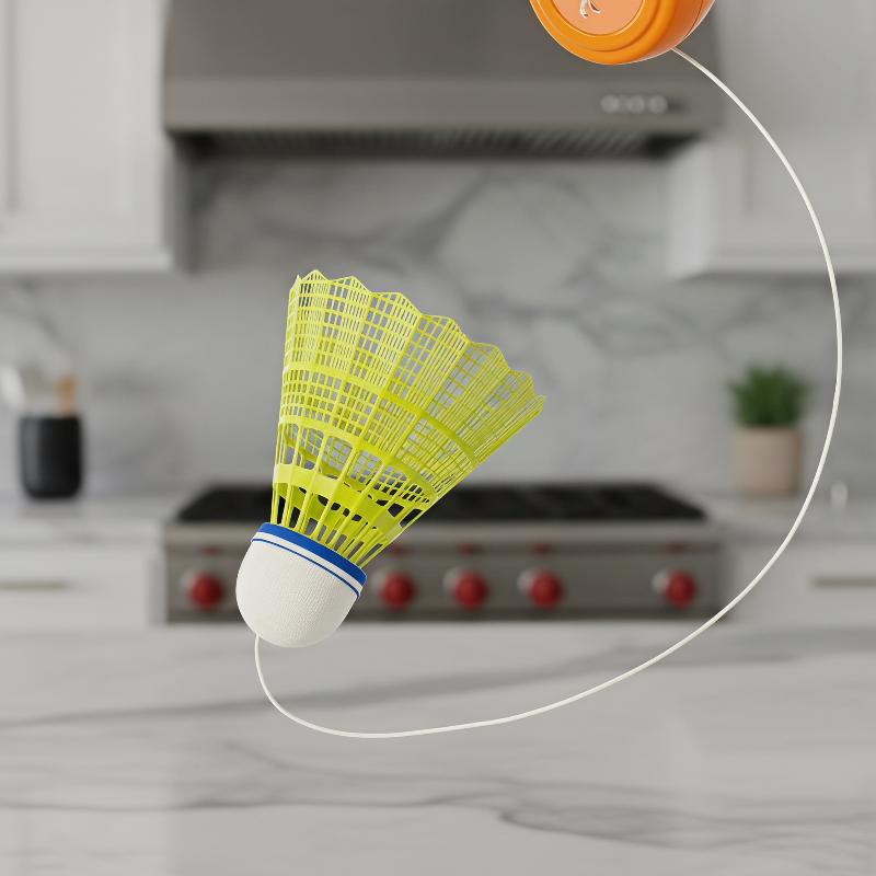 Badminton Rebound Trainer - Allenatore Automatico Retrattile per Badminton, Strumento