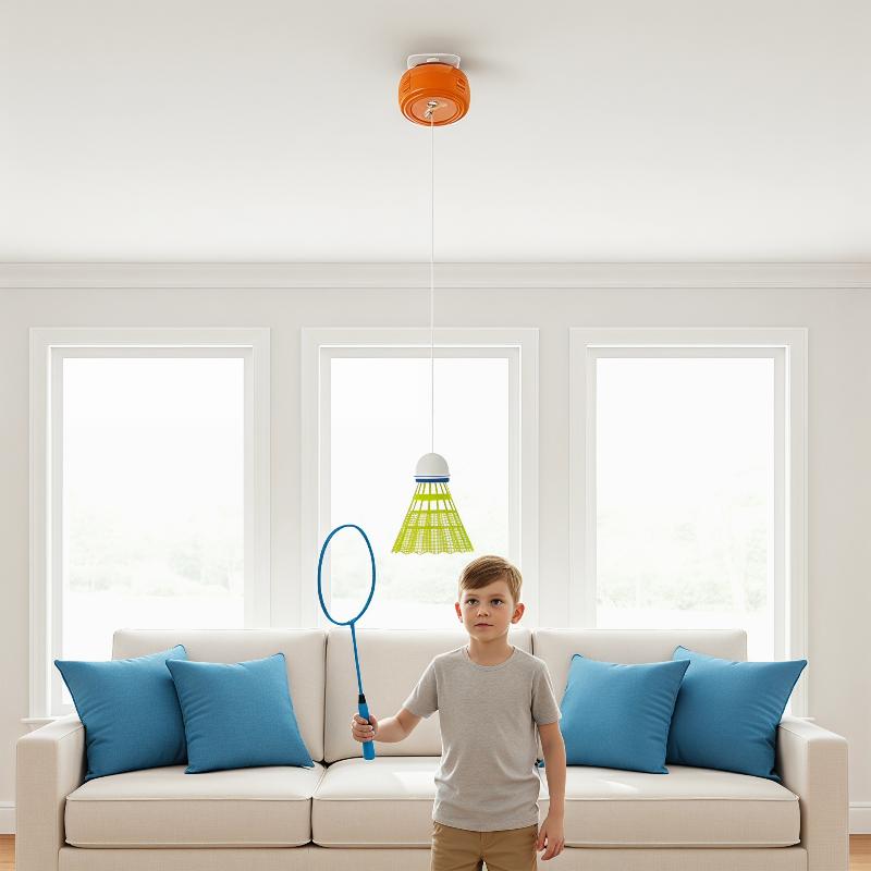 Badminton Rebound Trainer - Allenatore di badminton automatico retrattile per