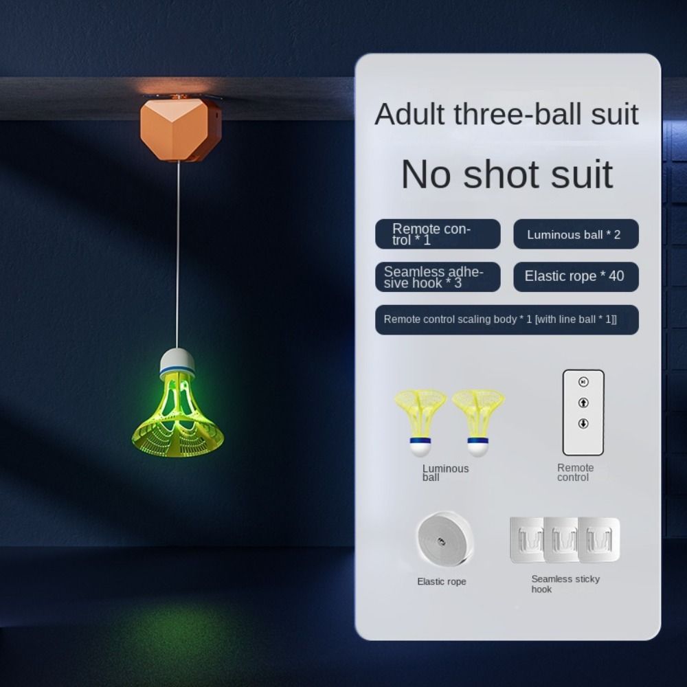 Badminton Rebound Trainer - Set di Allenamento Elettrico per Badminton