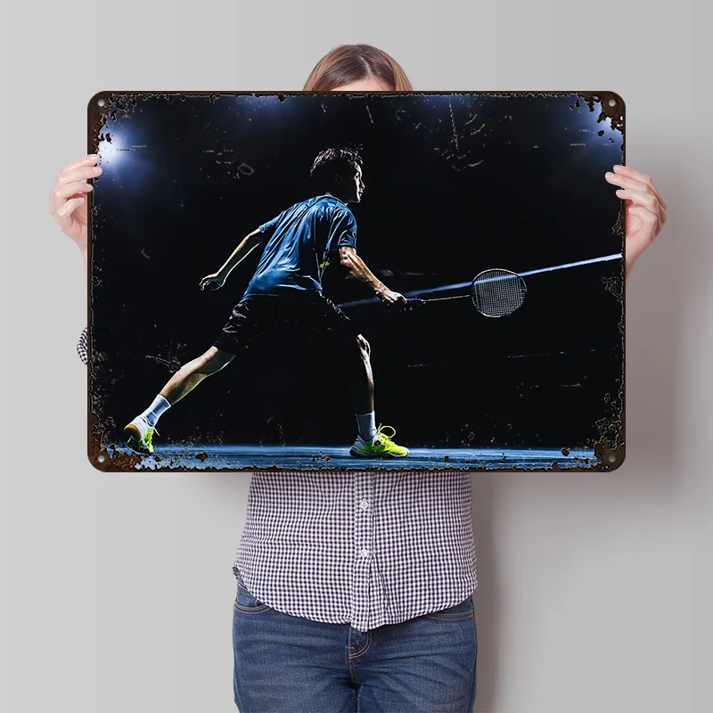 Badminton Poster - Poster 3D con Texture Stampata di