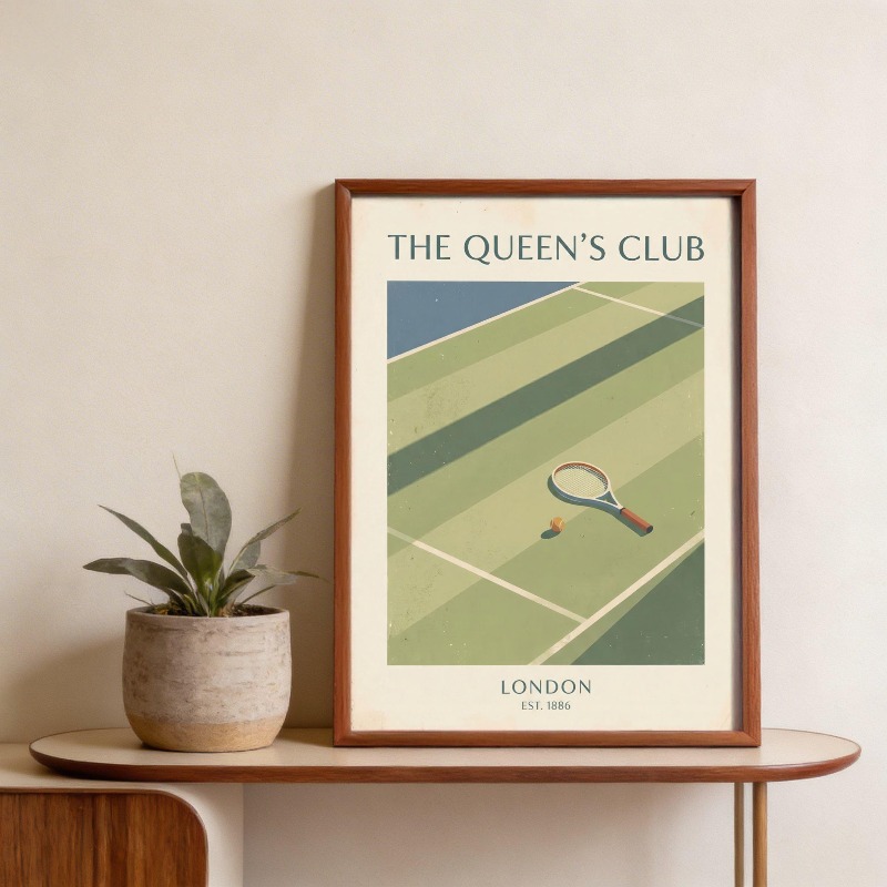 Poster Vintage di Tennis e Bas - Badminton Poster recensione e prezzo