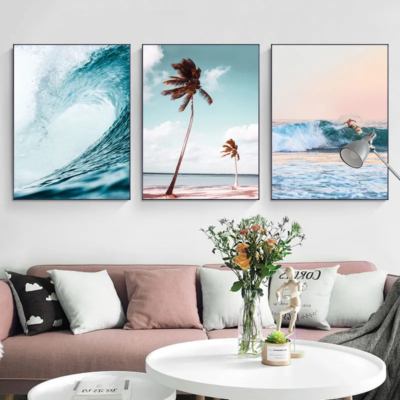 Paesaggio marino Tramonto Tela - Badminton Poster recensione e prezzo