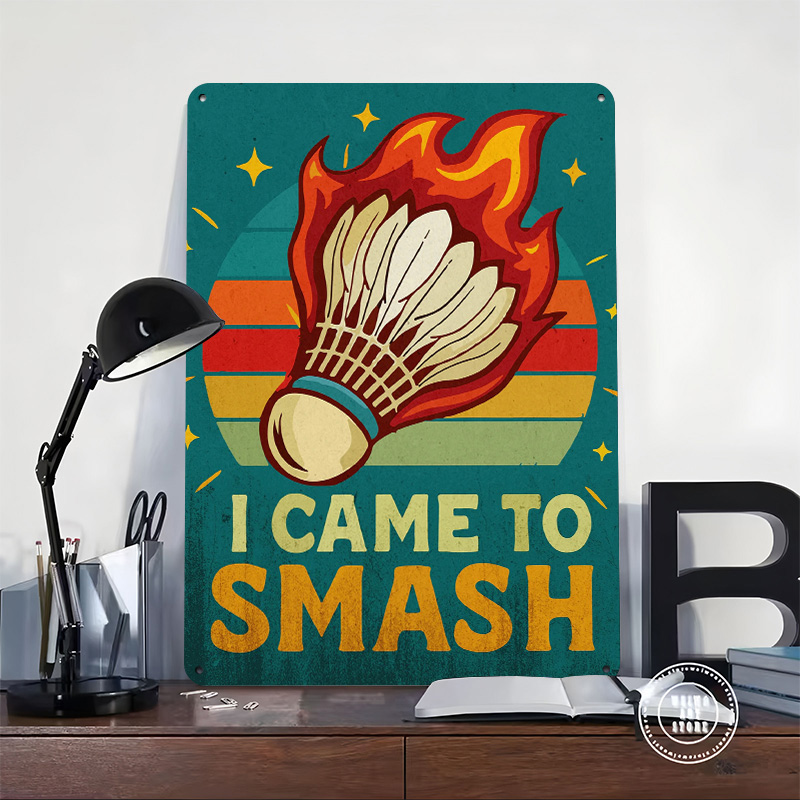 Poster in Metallo 3D Vintage c - Badminton Poster recensione e prezzo