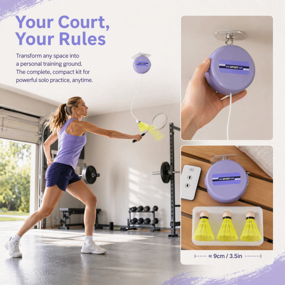 Set di 8 Trainer da Badminton  - Badminton Rebound Trainer recensione e prezzo